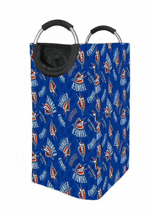 oklahoma city thunder logo pattern Laundry Hamper | Laundry Basket