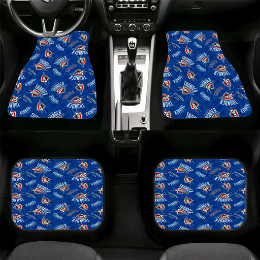 oklahoma city thunder logo pattern Car floor mats Universal fit