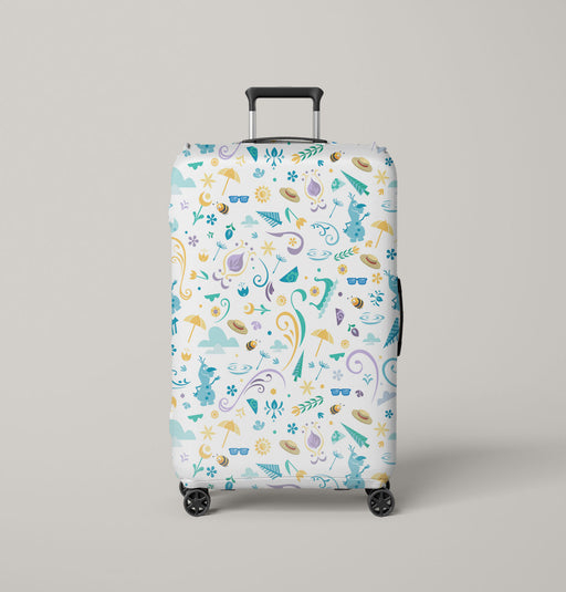 olaf holiday in winter season Luggage Cover | suitcase