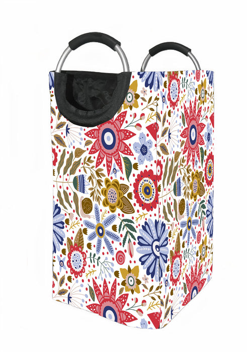 old color flora pattern Laundry Hamper | Laundry Basket