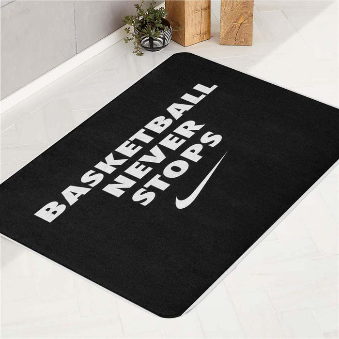 nike basketball never stops bath rugs