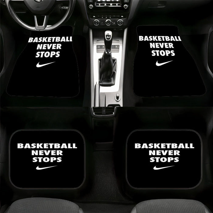 nike basketball never stops Car floor mats Universal fit