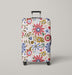 old color flora pattern Luggage Cover | suitcase