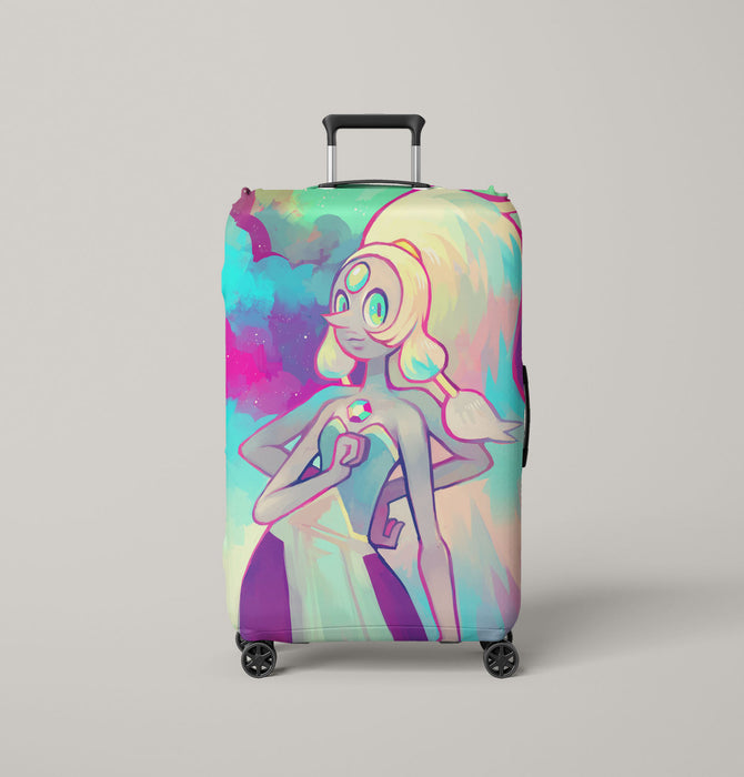 opal watercolor gradient steven universe Luggage Covers | Suitcase