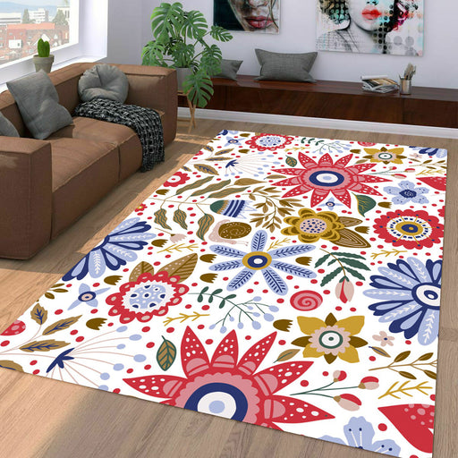 old color flora pattern Living room carpet rugs