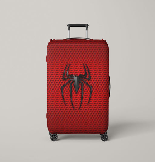 old logo spiderman red suit pattern Luggage Cover | suitcase