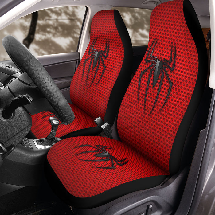 old logo spiderman red suit pattern Car Seat Covers