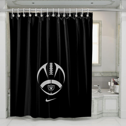 nike football of oakland raiders shower curtains