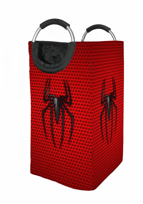 old logo spiderman red suit pattern Laundry Hamper | Laundry Basket