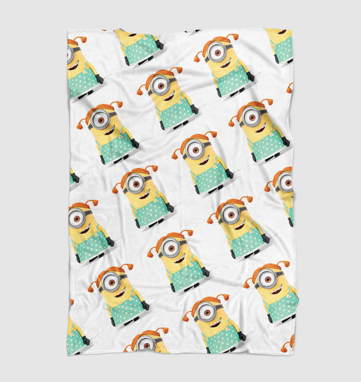 one eye minions with cute fashion Ultra soft fleece blanket