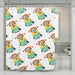 one eye minions with cute fashion shower curtains