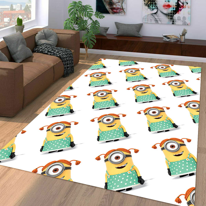 one eye minions with cute fashion Living room carpet rugs