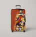 orange color dragon ball character Luggage Covers | Suitcase