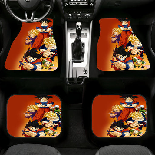 orange color dragon ball character Car floor mats Universal fit