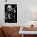 number four monochrome after win Poster Metal print wall art