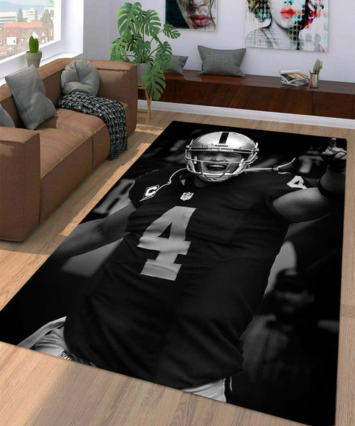 number four of oakland raiders Living room carpet rugs