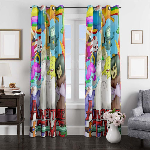 party adventure time window curtains