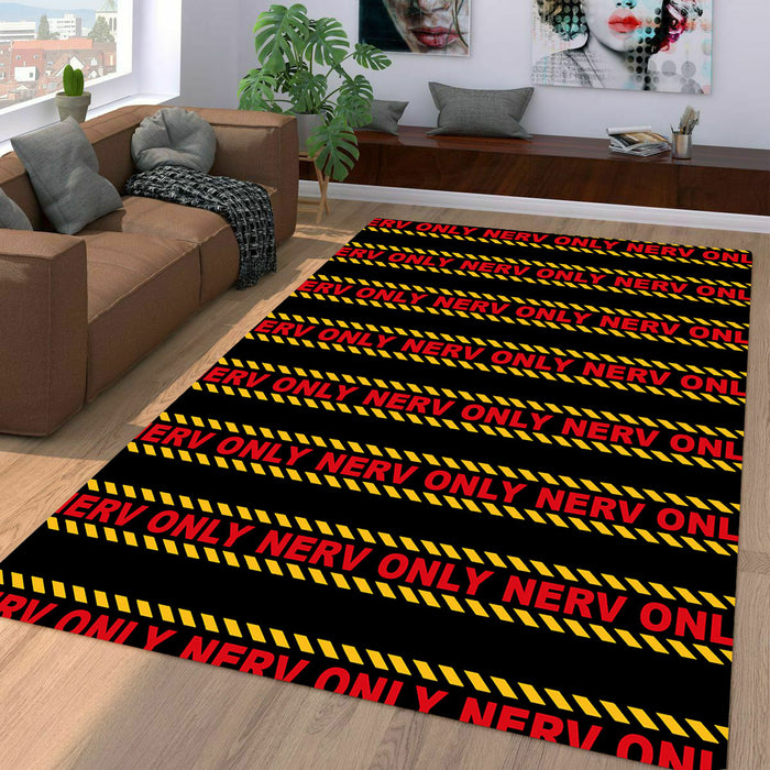 only nerv alert evangelion Living room carpet rugs