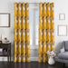 orange and brown eevee window Curtain