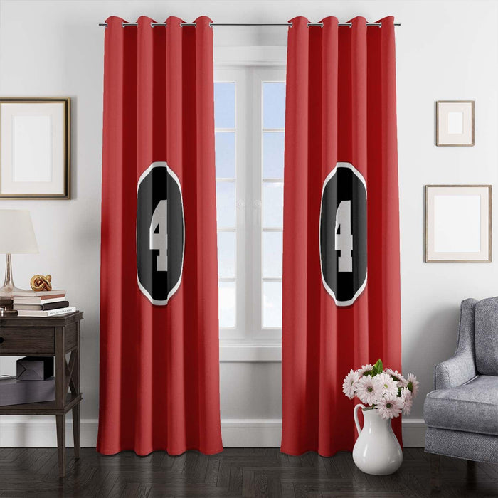 number four to be champions nfl window Curtain