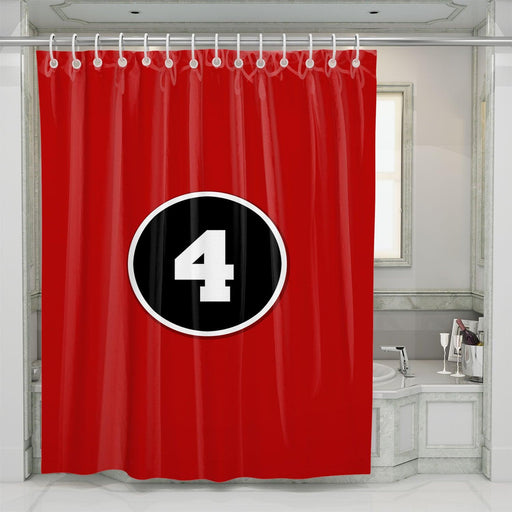 number four to be champions nfl shower curtains