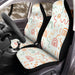 orange curves rainbow pattern Car Seat Covers