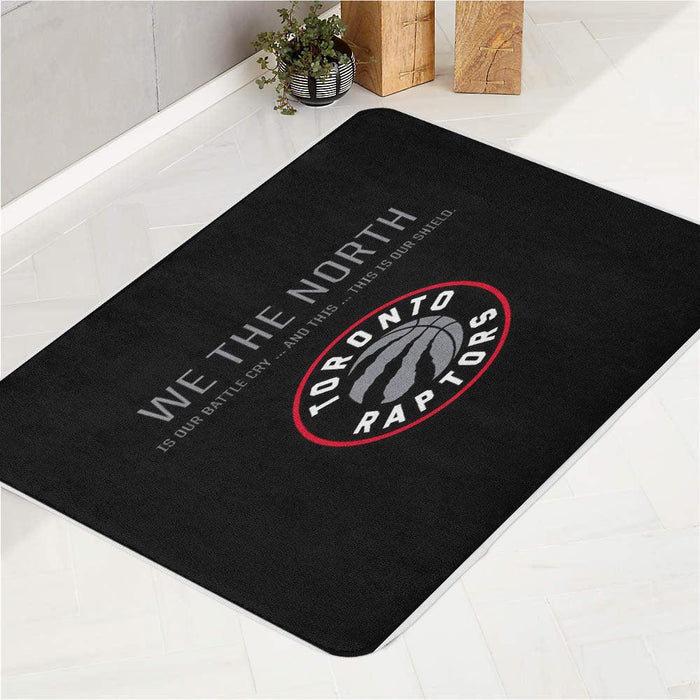 our shield we the north raptors bath rugs