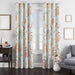 orange curves rainbow pattern window Curtain