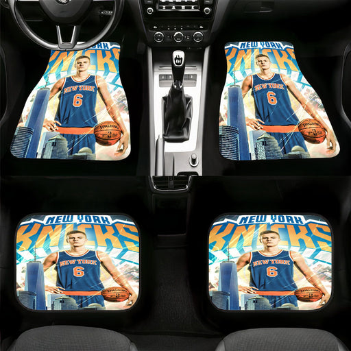 number six of new york knicks team player Car floor mats Universal fit