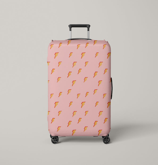 orange storm small icon Luggage Cover | suitcase