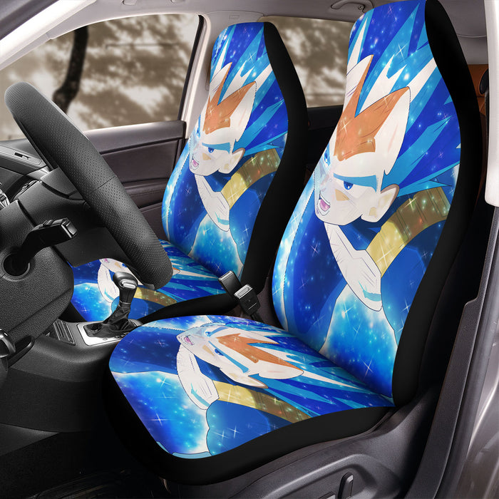 outline vector vegeta Car Seat Covers