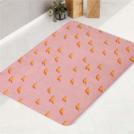 orange storm small icon bath rugs