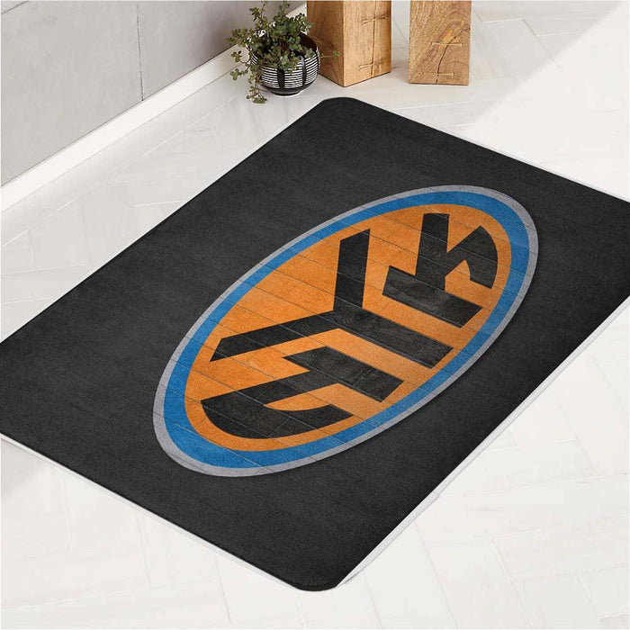 nyk minimalist colour tone logo bath rugs