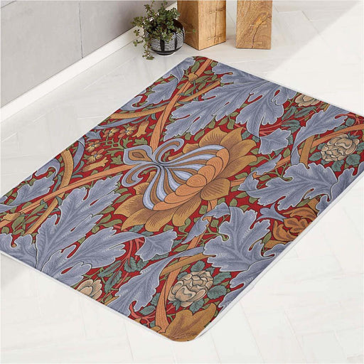 ornament floral vintage color bath rugs