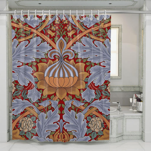 ornament floral vintage color shower curtains