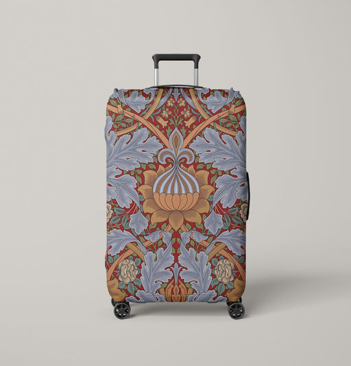 ornament floral vintage color Luggage Cover | suitcase