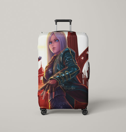 painting girl dmc five Luggage Covers | Suitcase