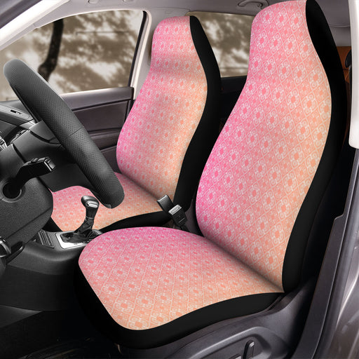 ornament pink cute pattern Car Seat Covers