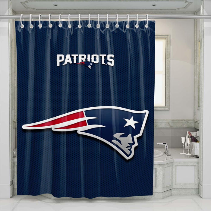 patriots american football shower curtains