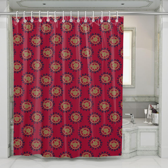 our hero captain marvel shower curtains