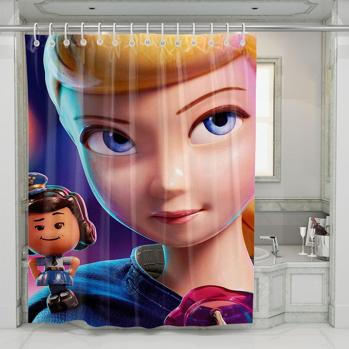 off white anime girl shower curtains