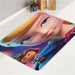 off white anime girl bath rugs