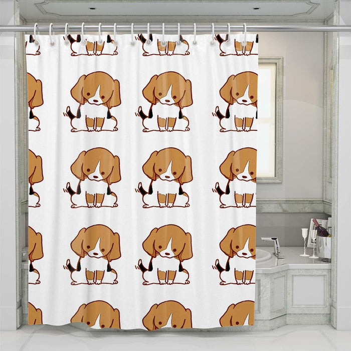 pattern dog shower curtains