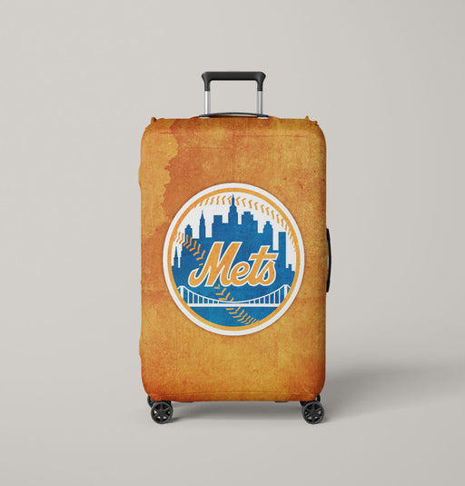 paper vintage new york mets logo Luggage Covers | Suitcase