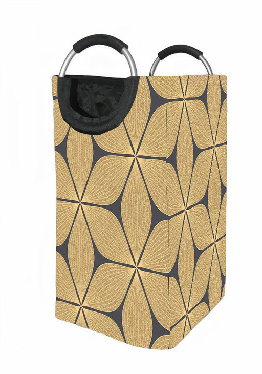 oval gold lines pattern fancy Laundry Hamper | Laundry Basket