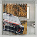 offroad car racing situation shower curtains