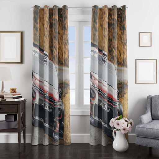 offroad car racing situation window Curtain