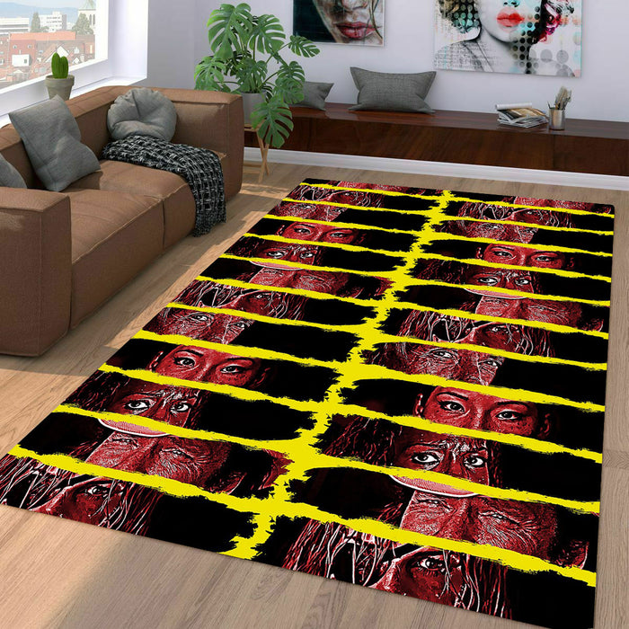 painting character of kll bill Living room carpet rugs