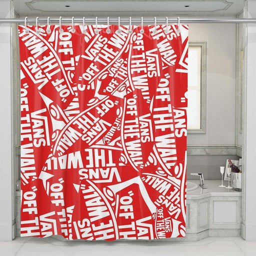 pattern vans of the wall shower curtains