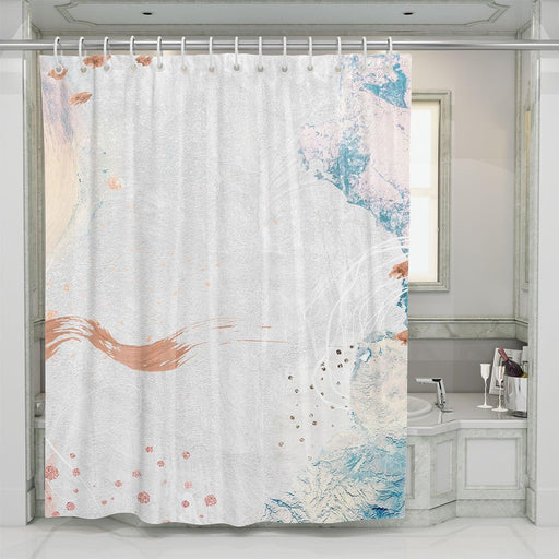 painting wall pastel color shower curtains